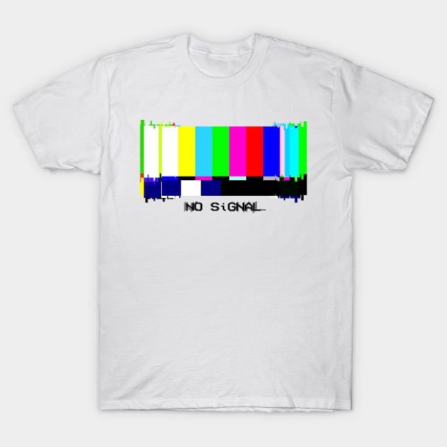 N0 Signal - Light BG T-Shirt by Taurus_Designs